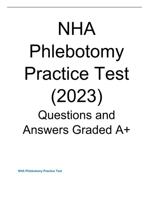 is the nha phlebotomy test hard|nha phlebotomy practice tests.